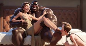 Married Slave Licks Wife's Dirty Feet in Front of Her - Foot Worship