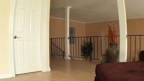 Babe gags on a huge cock then gets fucked to a massive mouth cumshot