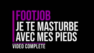 FR | I masturbate you with my feet and i speak with you | Footjob SlutCaline