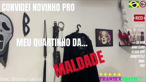 Convidei Novinho Pro Meu Quartinho Da Safadeza | Com: Brunna Garcia | cowgirl | oral | POV