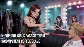 Coffee Slave for the K-pop Idol Girls (Anime Femdom K-pop Idol Worship)