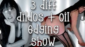 GFE edging show w oil