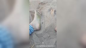 Feet in the sand