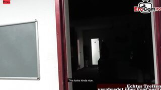 German huge melons mom at outside pick up date