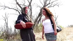 Old Rustic Granny Takes Young Girl's Virginity In Village Life Story