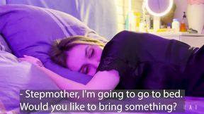 The stepson took the first good opportunity and poured his stepmother's pussy with his sperm