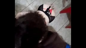 Chupei o saco suado do bombado da smartfit