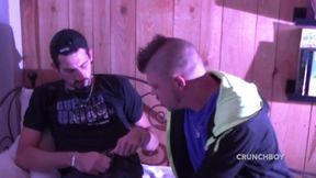 Sex humiliation with Leo and a straight boy curious