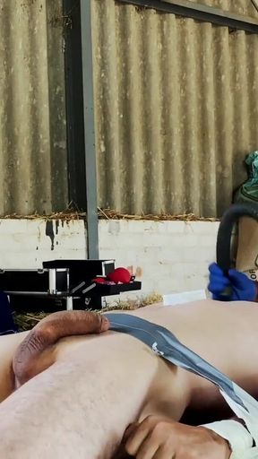 Dominatrix mistress April - just medical experiments from the milking barn