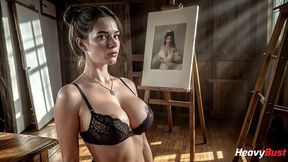 i like my new art teacher better, because painting her big tits with my cock is a real pleasure.. [ai]