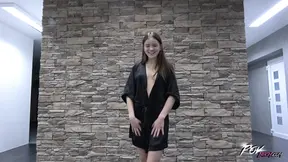 Leggy beauty rides a fat cock and gets sprayed