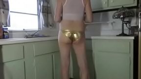 CD in gold bikini mens