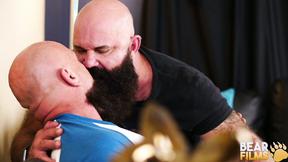 ”BEARFILMS Unshaved Bears Jayson West & Victor West Enjoy Bareback Session”