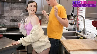 Perky brunette Jade Valentine loves stepbrother Jimmy hardcore action