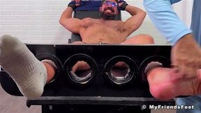 MyFriendsFeet: Hairy Gareths Size 13 Socked Feet Get Ruthlessly Tickled