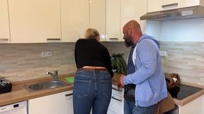 horny real estate agent with big natural tits make hot sex with client