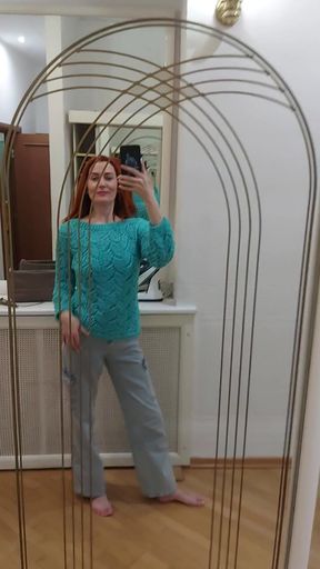 I Knitted Myself a Top and a Sweater, Bragging 3