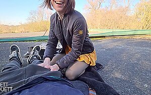 Bettduett, cock riding outside injected sperm inside !!