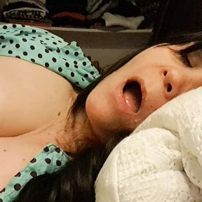 Stepson surprises me masturbating and gave me a quick and deep fuck before my husband arrived