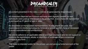 Alyxa the Alien Goddess Shows You Around Cybertown - Ai Generated