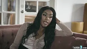 Sleazy Dude Using A Stunning Ebony Babes Tight Asshole