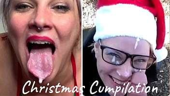 CUM FOR CHRISTMAS: Swallow &amp_ Cum Compilation