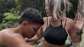 This River Rendezvous - Monique Fuentes & Danner Mendez, a Step Family's Wet Desire