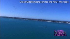 Naked Parasailing With Three Hot Spring Breakers