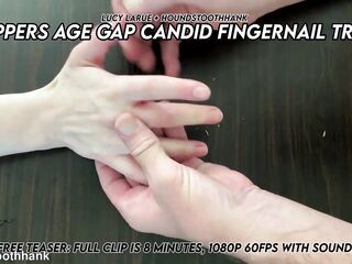 Nippers Age Hole Candid Fingernail Trim with Lucy LaRue