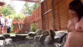 Intensely Hot Spring Orgy Featuring an Insatiable DeM Slut