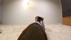 Nika - crushed under pumps and stockings 4K