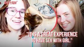 ”Ersties - Charming Babe Rita Makes Her First Lesbian Sex Video With Anca”