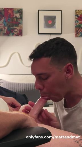 He cums in my mouth