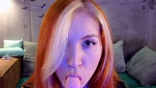 The sexiest redhead plays with herself in my new outfit
