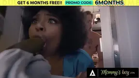 MOMMY'S BOY - Hot Pregnant Girl Takes Fucked Hard During Midnight Snack With Sticky Cumshot