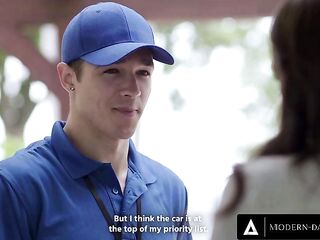 Lonely Housewife Seduces Delivery Man For Sexy Sex