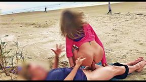 Public outdoor sex with a enormous cock and messy creampie