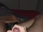 Hairy Twink busts a quick nut
