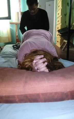 Recording with My Cell Phone with My Girlfriend in a Pink Dress