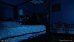 ”TBabe fucking babe in her ex bfs bed”