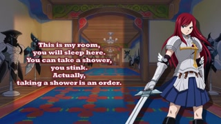 JOI Game - Fairy Tail Erza is ready to take a bath with you