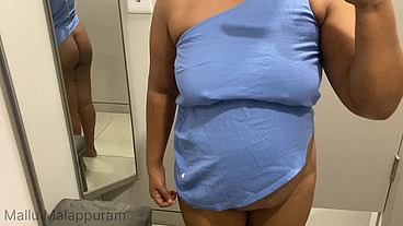 Trying Sexy Dresses In Trail Room And Fingering orgasm From Shopping Mall Trail Room, Malappuram, Kerala