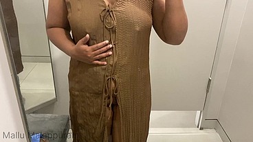 Trying Sexy Dresses In Trail Room And Fingering orgasm From Shopping Mall Trail Room, Malappuram, Kerala