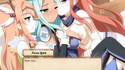 Sexy cartoon babes in hot outfits get hardcore sex in a porn game