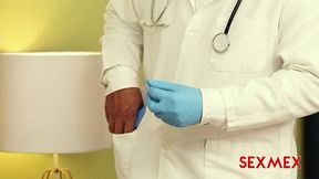 sexmex - pregnant woman gets a medical check-up . analia lipha