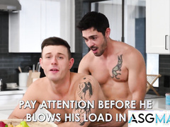 Rebellious College Stud Seduces Boss Right Hand Man