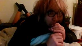 Pink-Haired Teen Foot Fetish&#x6DEB;&#x7538; Session