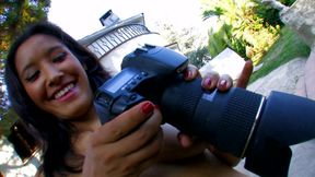 Spanish redhead chick gets anally fucked outdoor