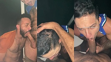 O Negão de 22CM me viu no meio da Balada não aguentou me levou no Banheiro e Me colocou pra mama eu Gozei em cima do Pau dele