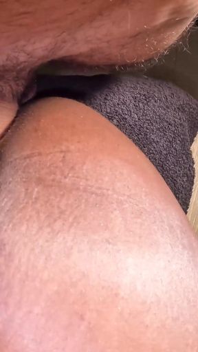 Double Cumshot in POV. I Cum in Her Pussy and in Her Asshole